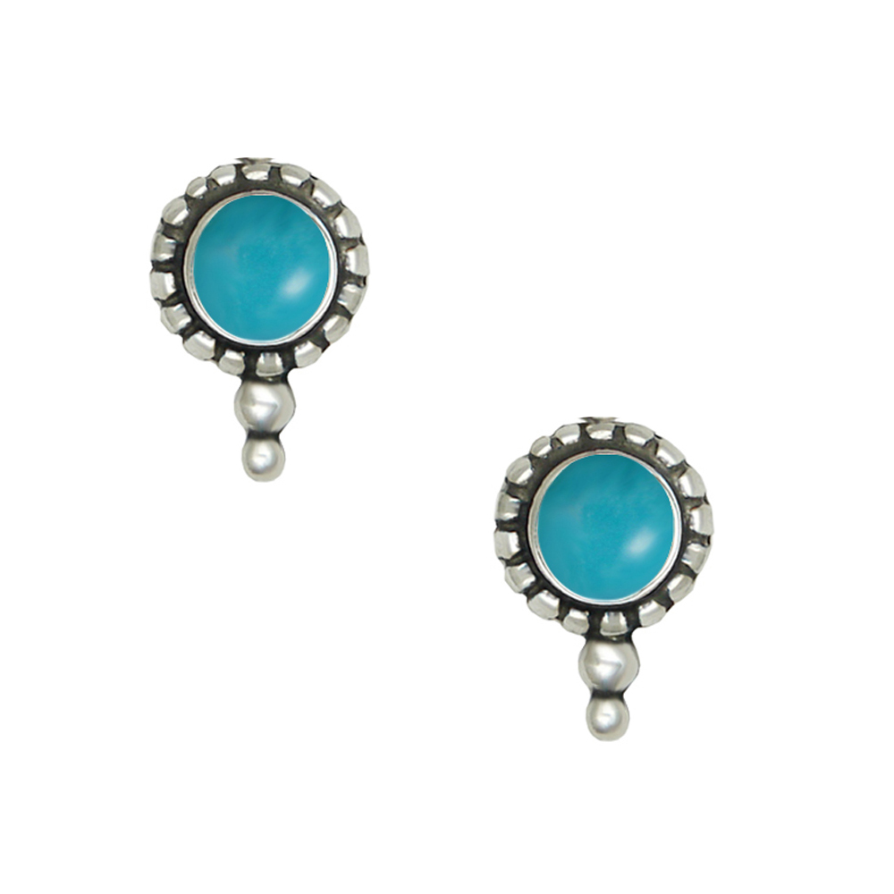 Sterling Silver Little Turquoise Post Stud Earrings